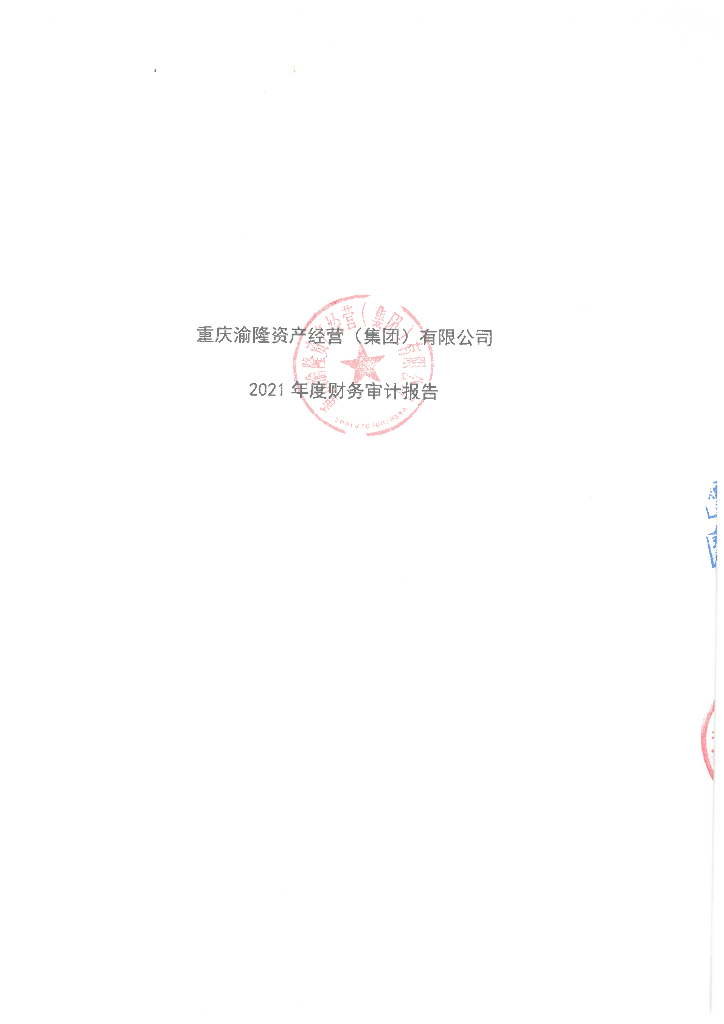重庆渝隆资产经营(集团)有限公司2021年度审计报告