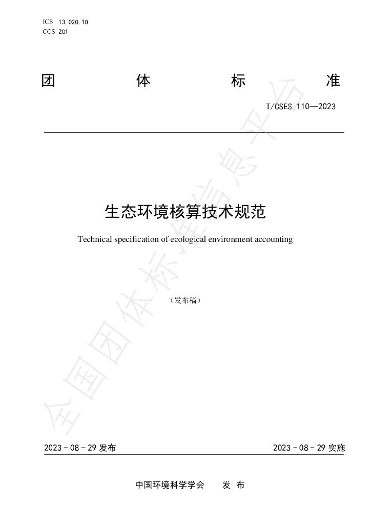 T/CSES 110-2023 标准预览