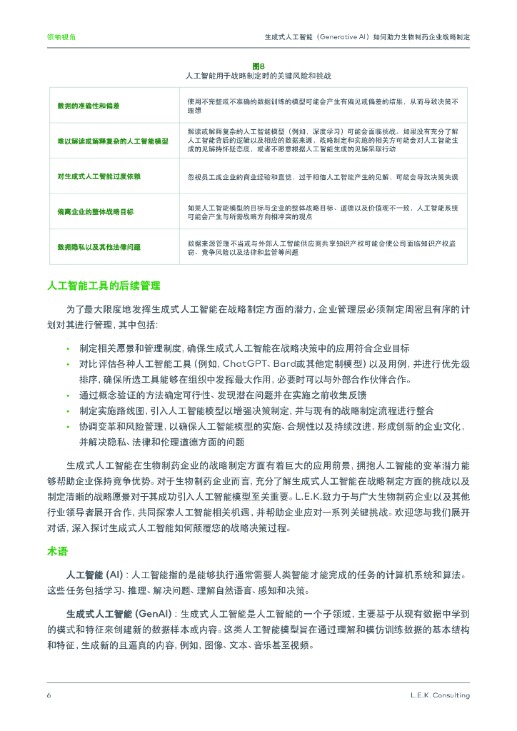LEK：生成式人工智能(Generative AI)如何助力生物制药企业战略制定_第6页