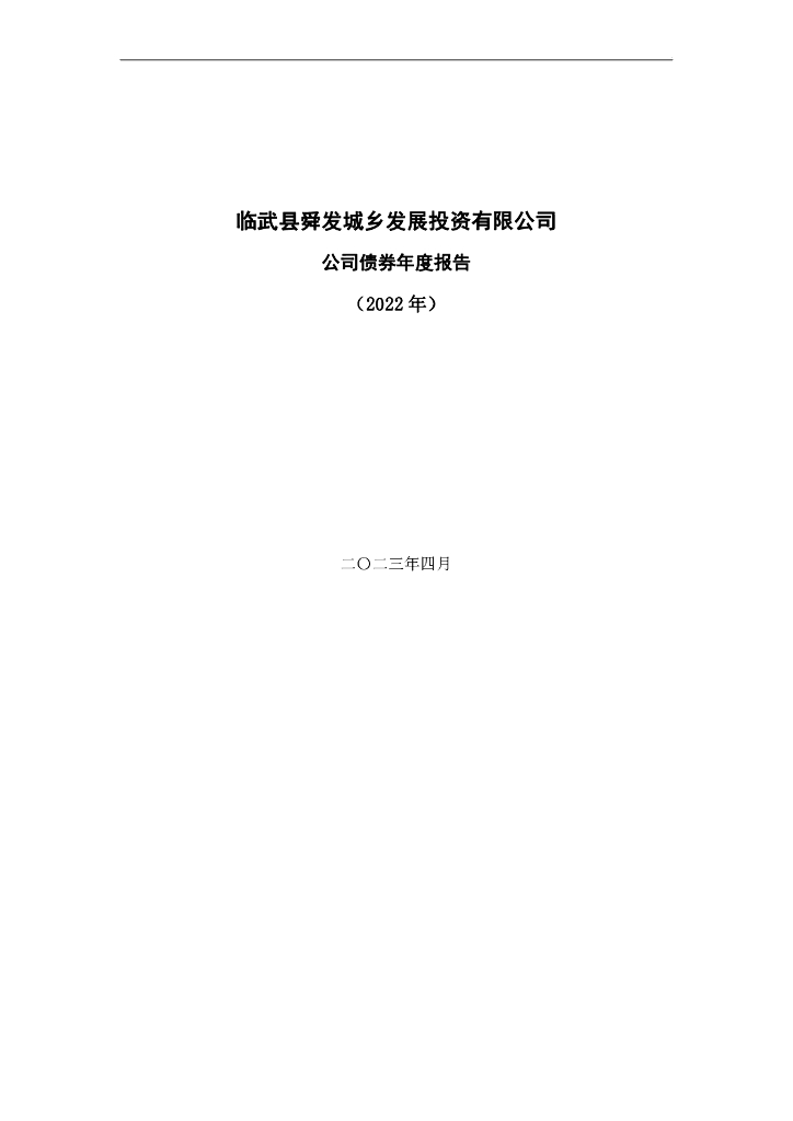临武县舜发城乡发展投资有限公司公司债券年度报告(2022年)(含担保人审计报告)