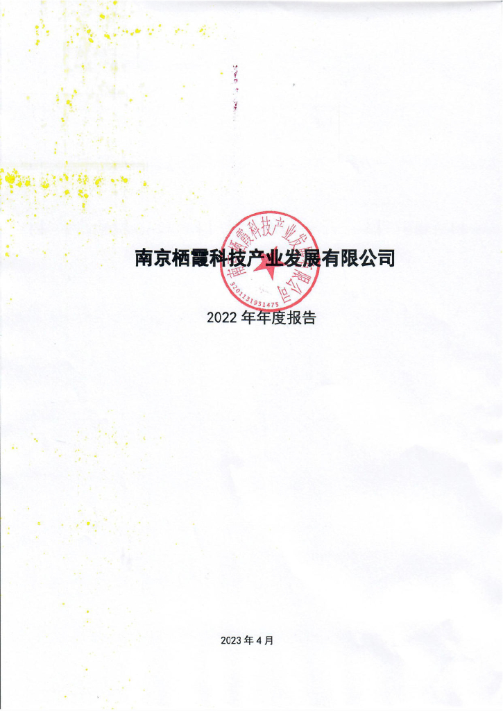 南京栖霞科技产业发展有限公司2022年年度报告