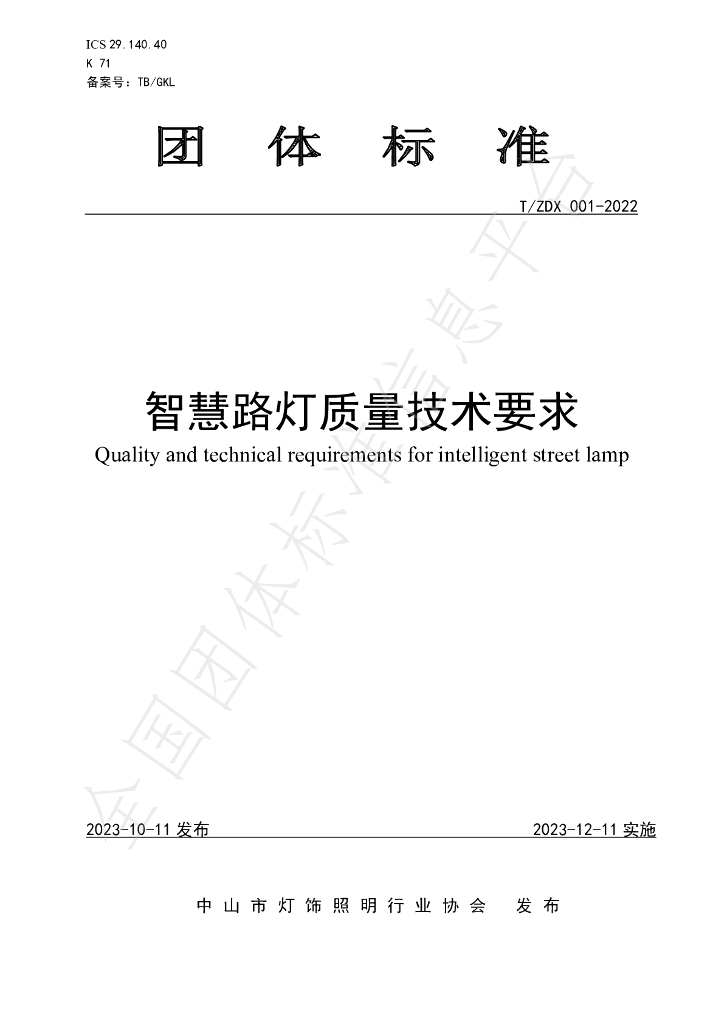 T/ZDX 001-2022 标准预览
