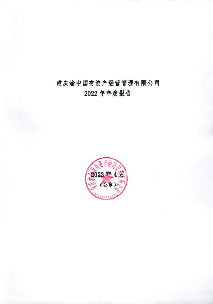 重庆渝中国有资产经营管理有限公司2022年年度报告