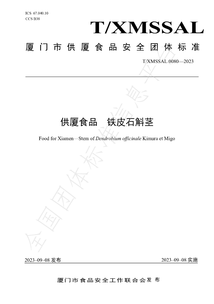 T/XMSSAL 0080-2023 标准预览
