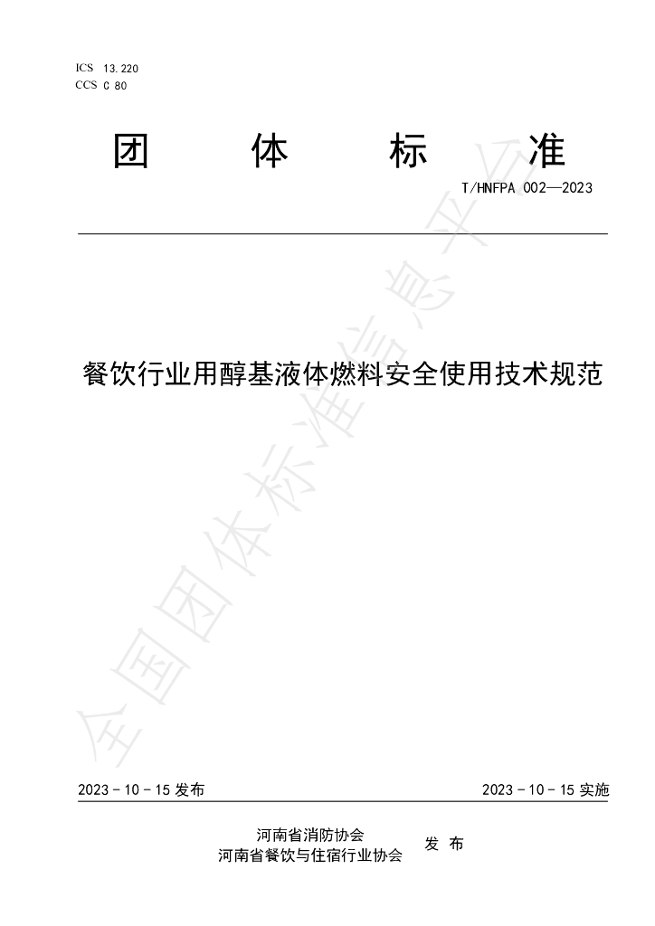 T/HNFPA 002-2023 标准预览