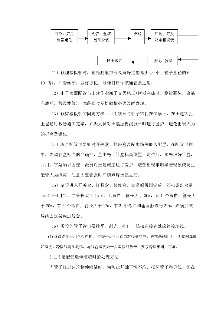 十四层住宅楼及地下车库工程电气安装施工组织设计_第6页