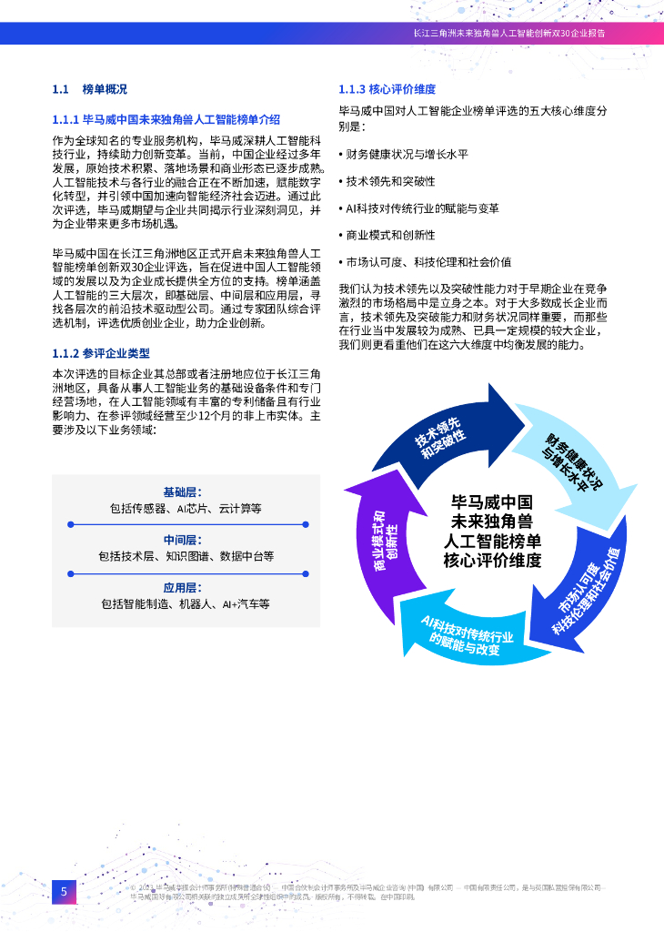 毕马威：2023长江三角洲未来独角兽人工智能创新双30企业报告_第6页