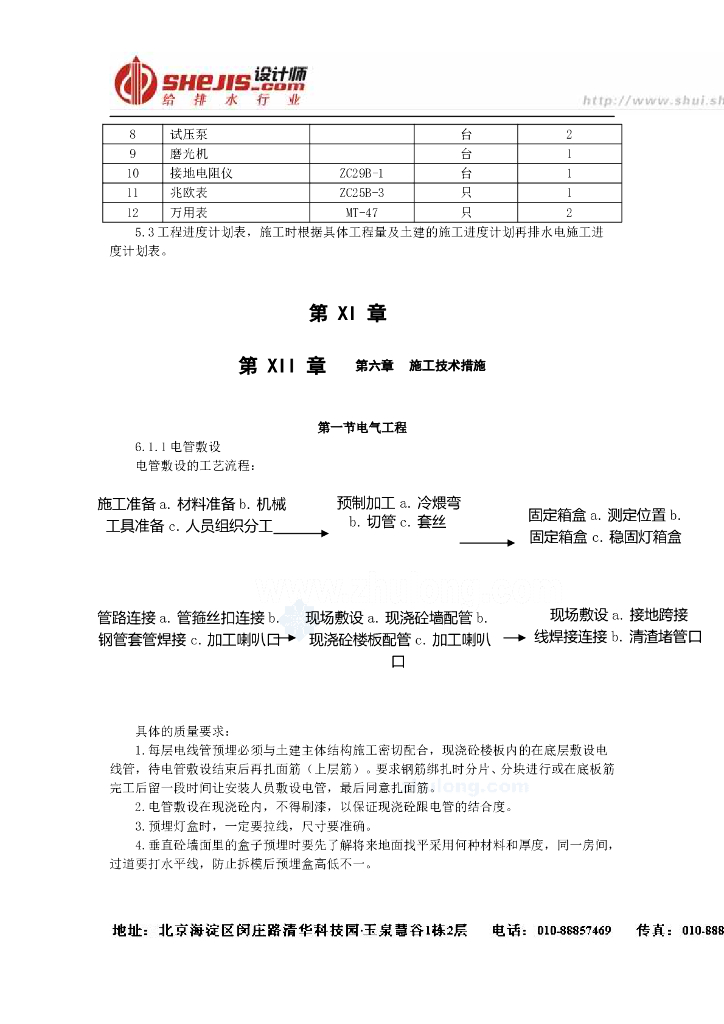 江苏住宅小区水电安装施工组织设计_第6页