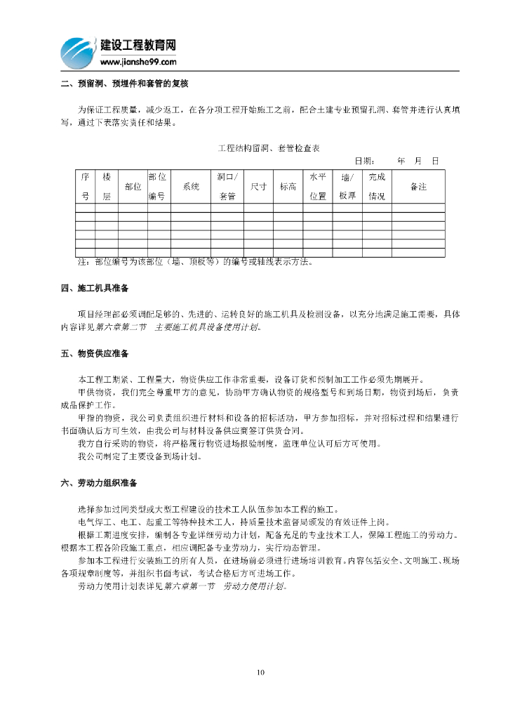 五星级酒店电气施工组织设计_第9页