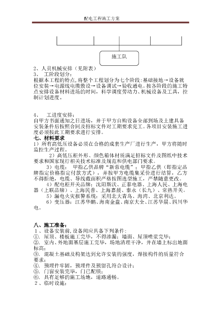 四川10KV高压配电工程施工组织设计_第10页