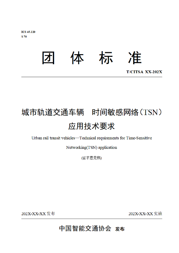 T/CITSA xx-202x 标准预览