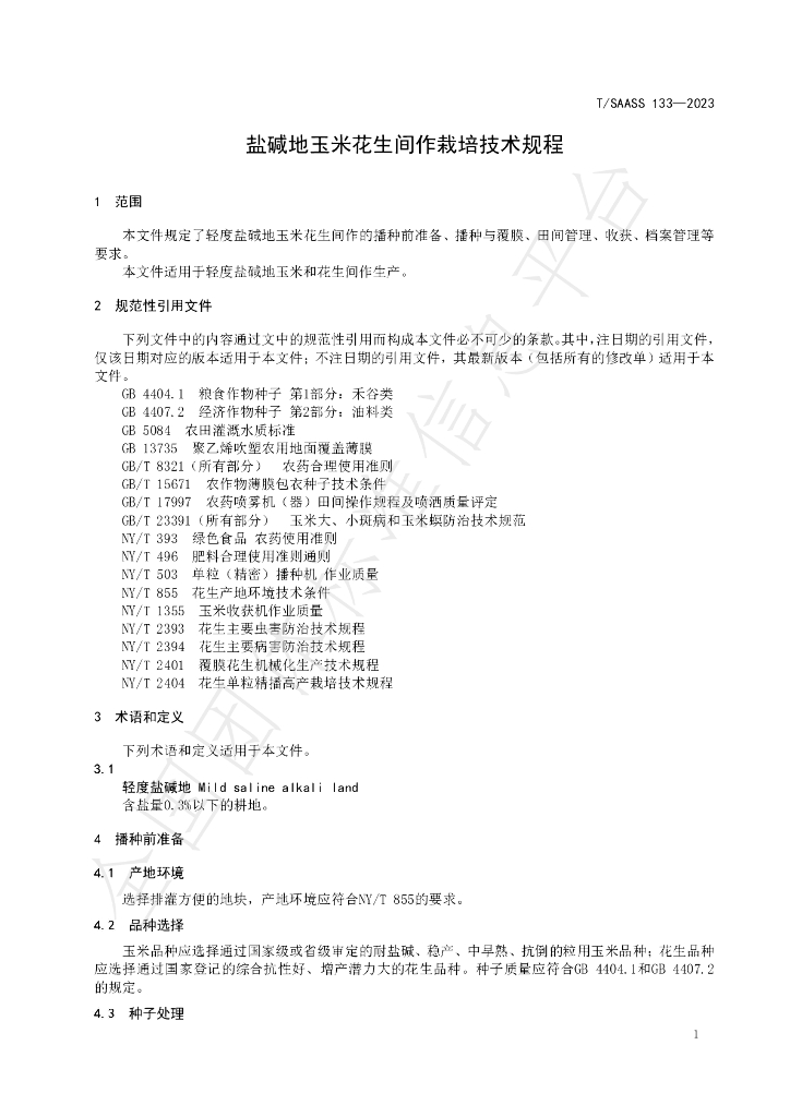 T/SAASS 133-2023 标准预览