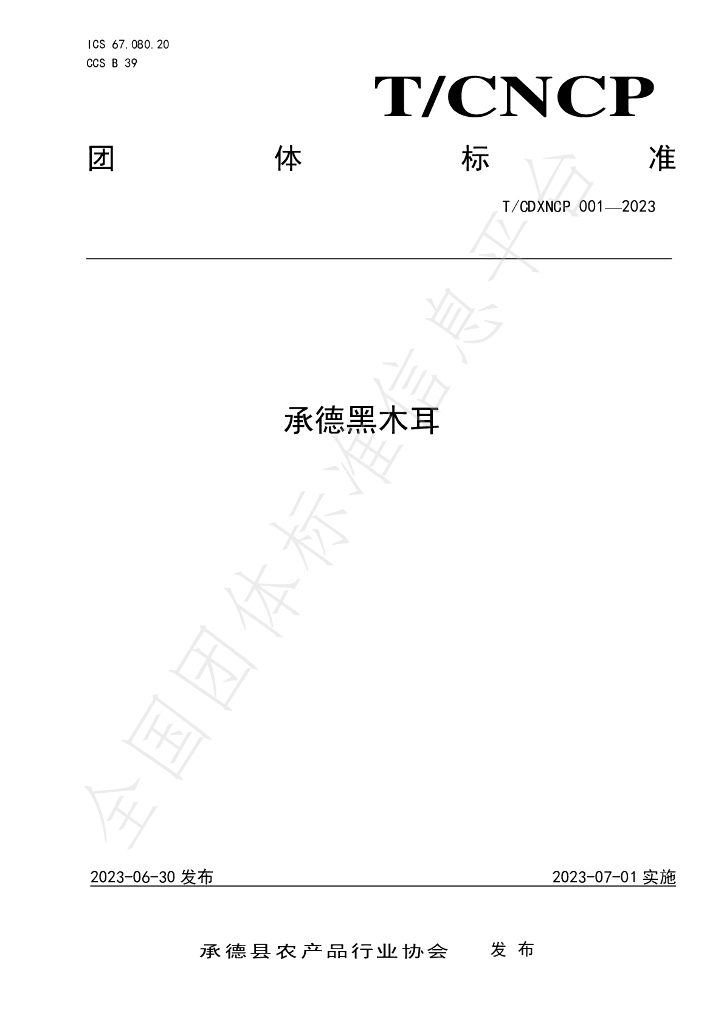 T/CDXNCP 001-2023 标准预览