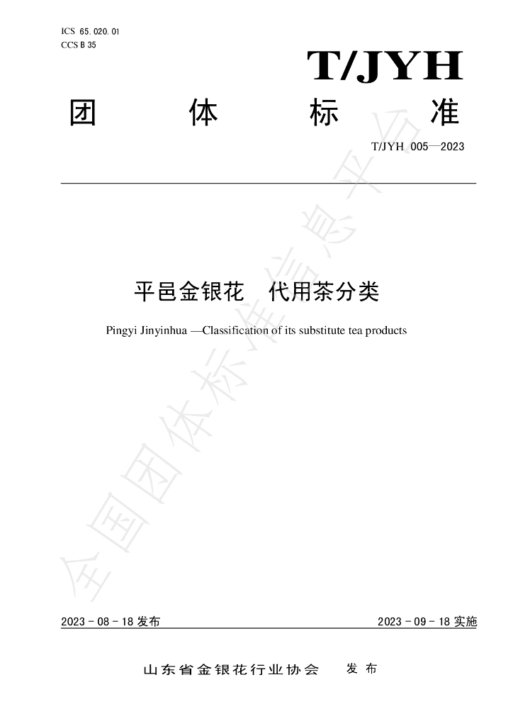 T/JYH 005-2023 标准预览