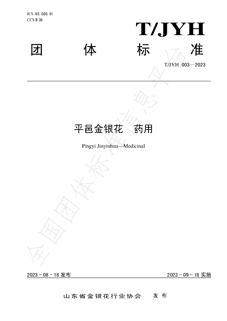 T/JYH 003-2023 标准预览