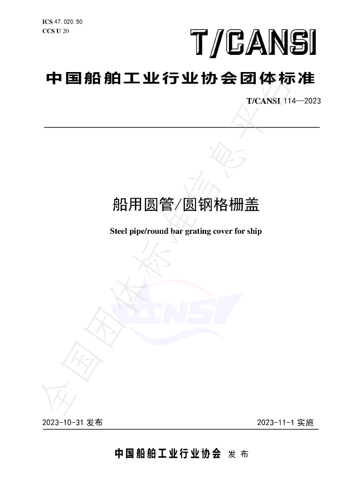 T/CANSI 114-2023 标准预览