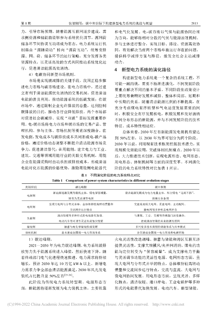 张智刚等：碳中和目标下构建新型电力系统的挑战与展望报告_第8页