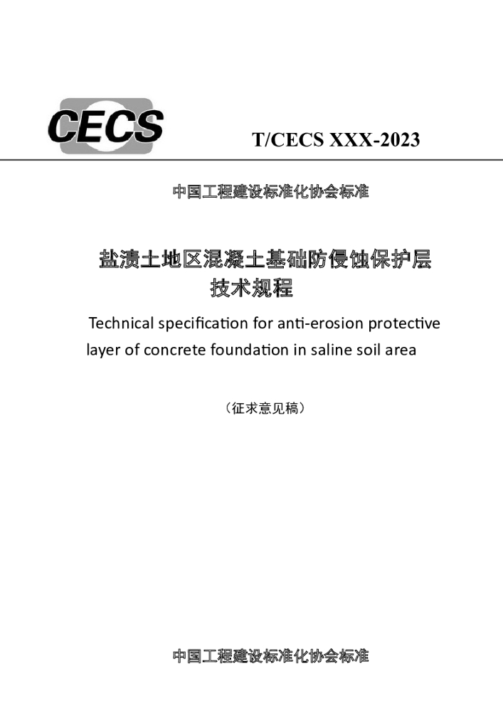 T/CECS xxx-2023 标准预览