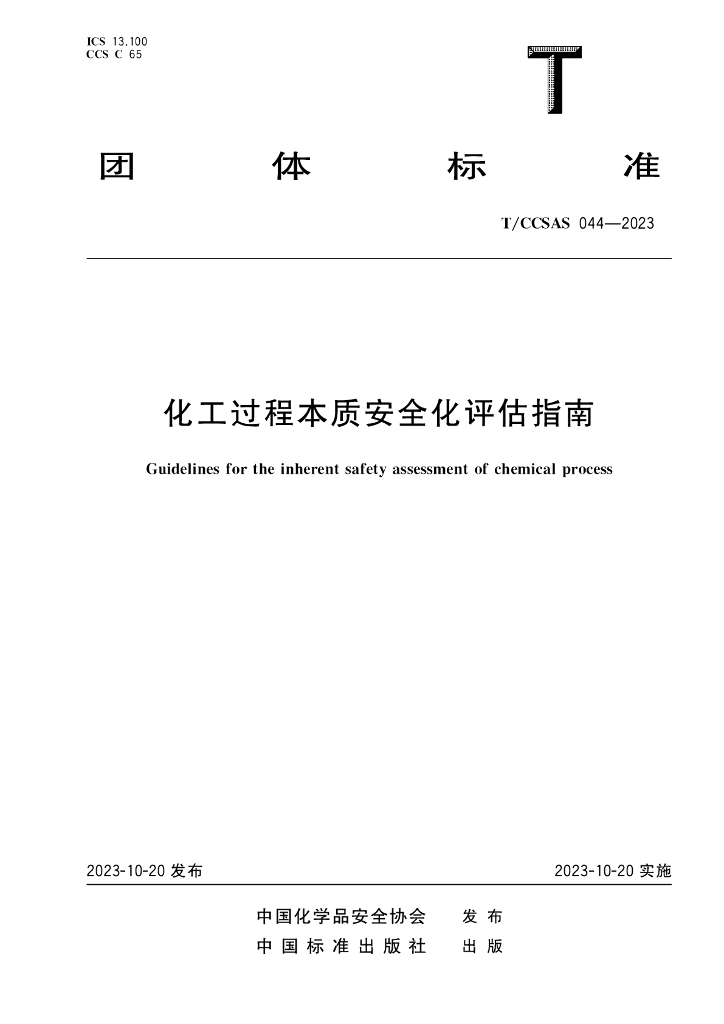 T/CCSAS 044-2023 标准预览