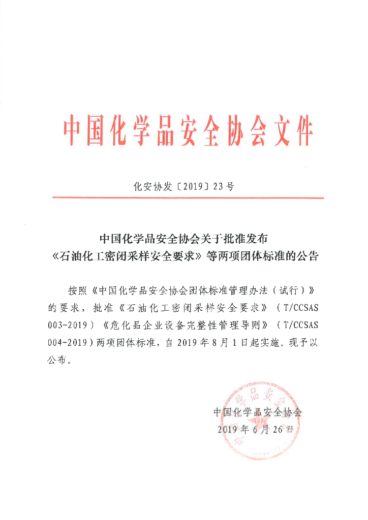 T/CCSAS 003-2019 标准预览