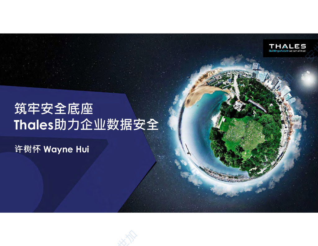 许树怀：筑牢安全底座Thales助力企业数据安全