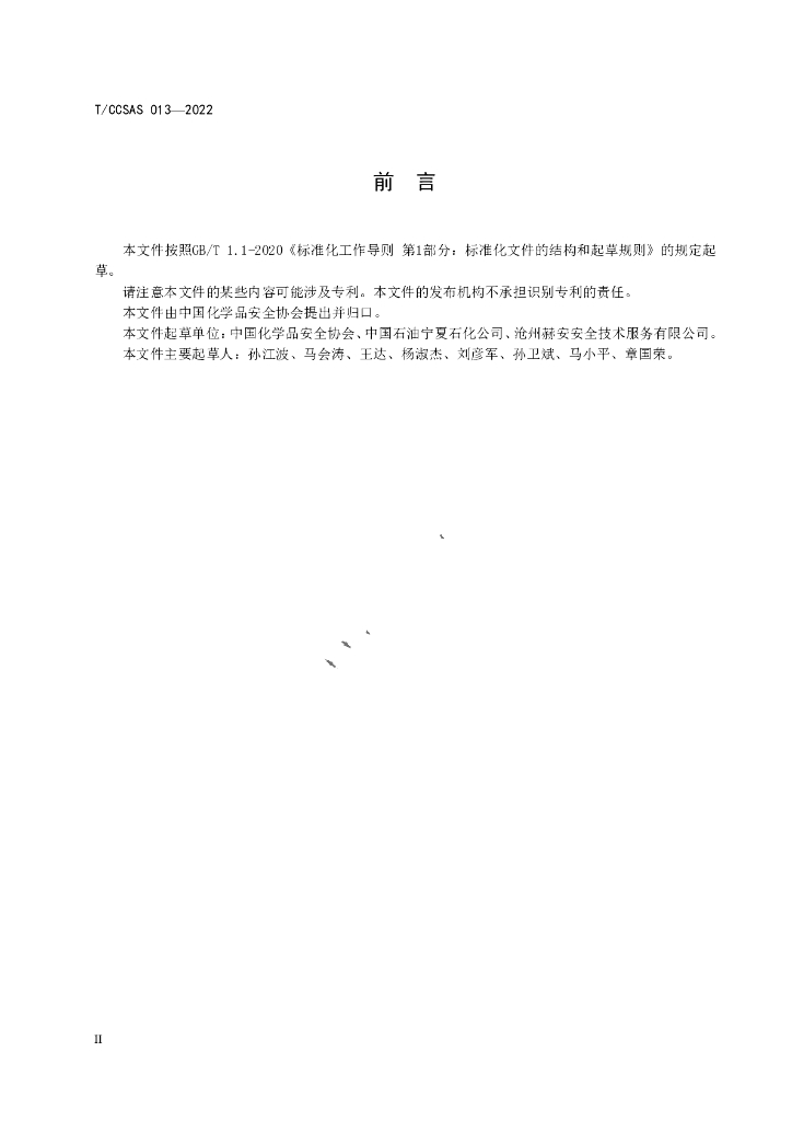 T/CCSAS 013-2022 标准预览
