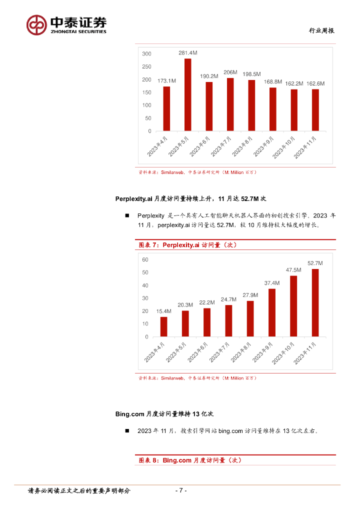中泰证券：人工智能行业双周报：Google发布Gemini大模型，多模态应用或加速落地_第7页