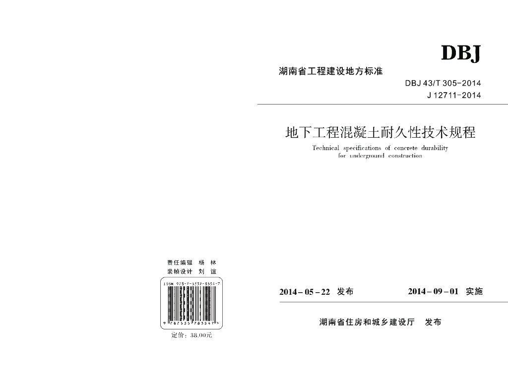 DBJ43/T 305-2014 标准预览