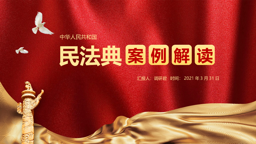 中华人民共和国民法典案例解读