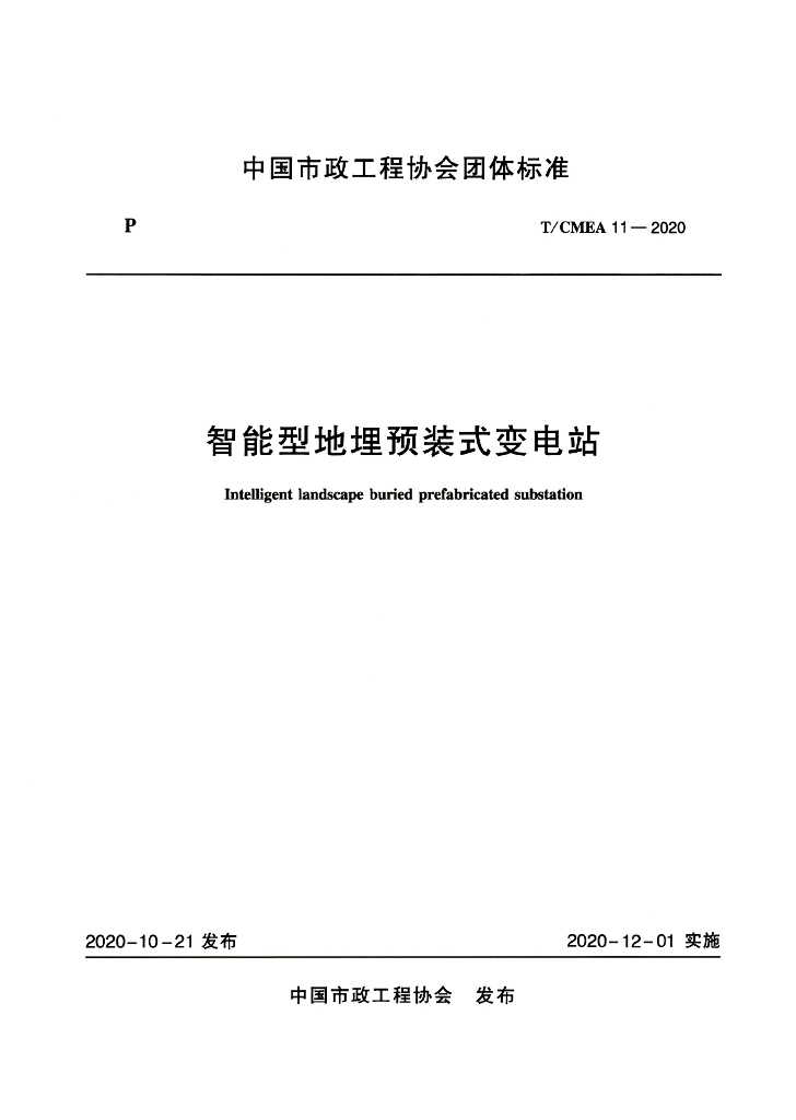 T/CMEA 11-2020 标准预览