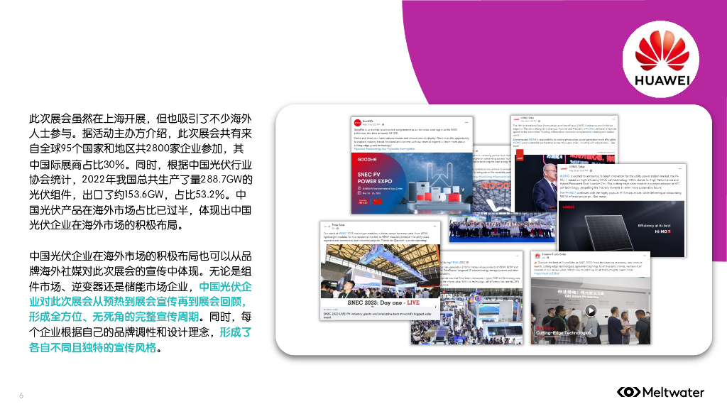 Meltwater融文：2023年第〸六届国际太阳能光伏与智慧能源展览会（SNEC）洞察简报_第6页