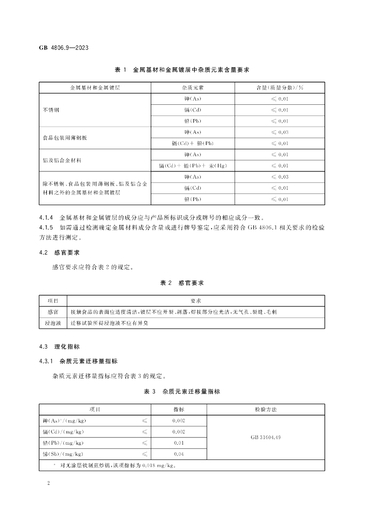GB 4806.9-2023 标准预览