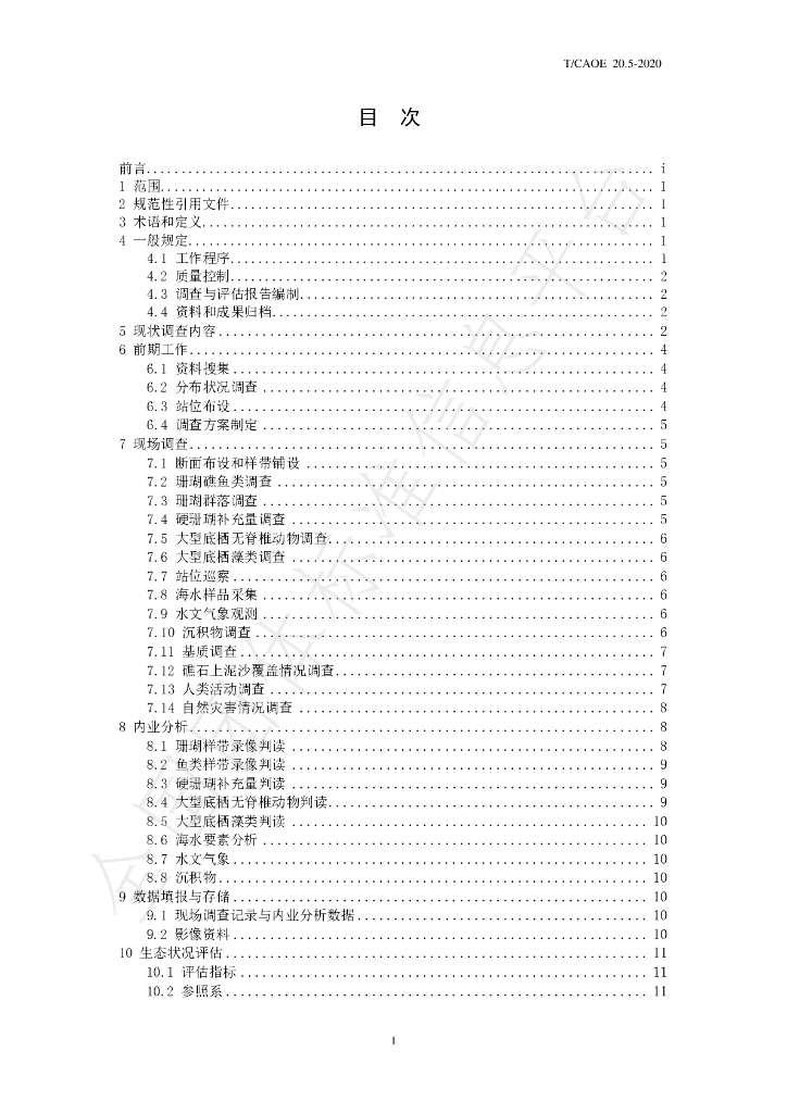 T/CAOE 20.5-2020 标准预览