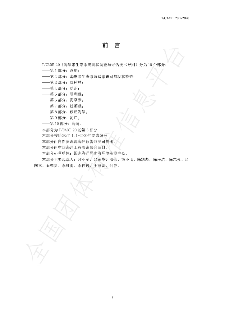 T/CAOE 20.5-2020 标准预览