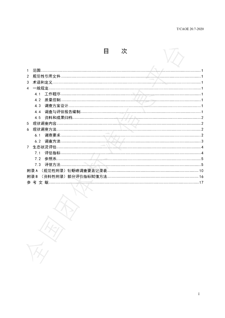 T/CAOE 20.7-2020 标准预览