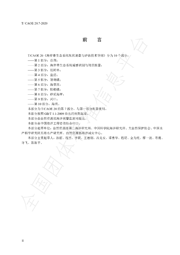 T/CAOE 20.7-2020 标准预览