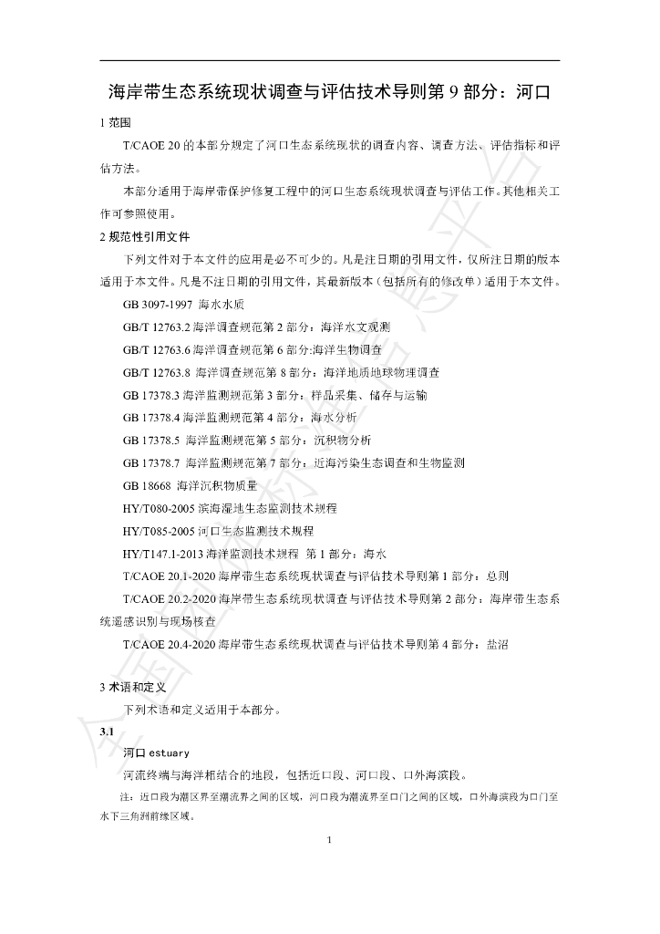 T/CAOE 20.9-2020 标准预览