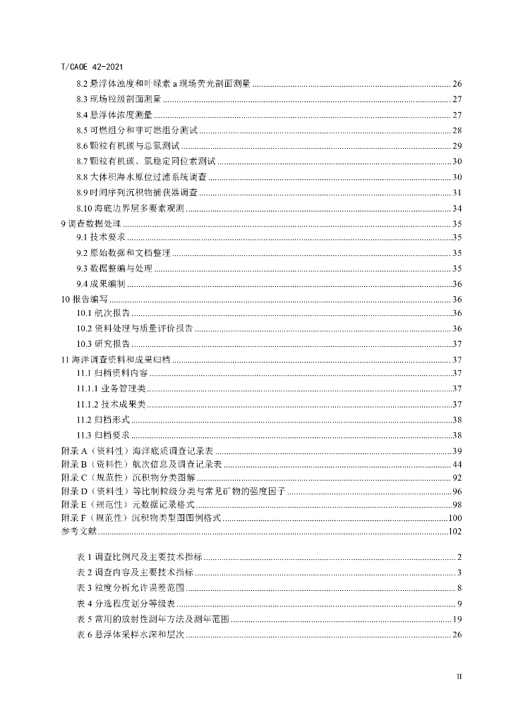 T/CAOE 42-2021 标准预览