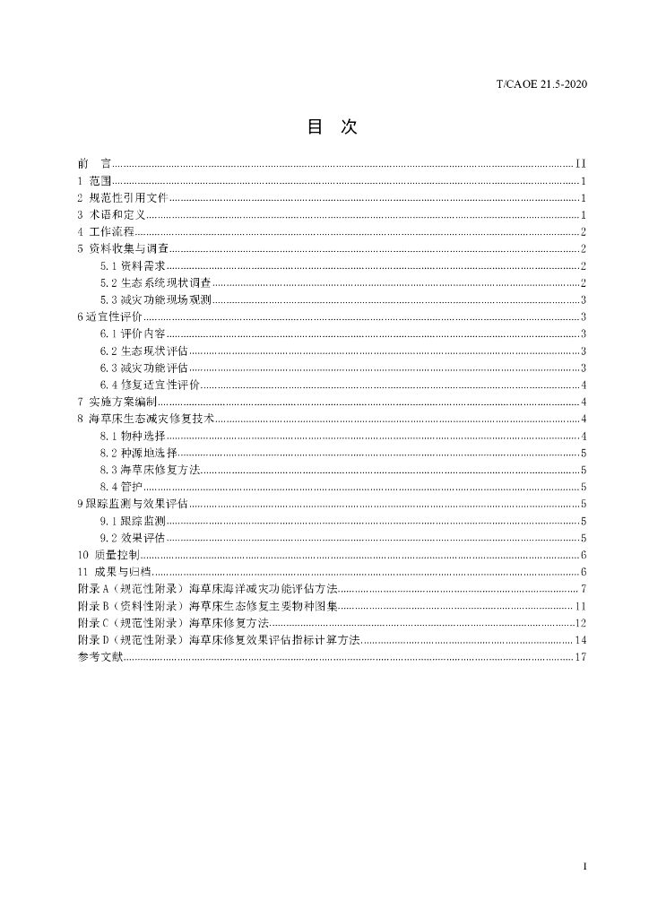 T/CAOE 21.5-2020 标准预览