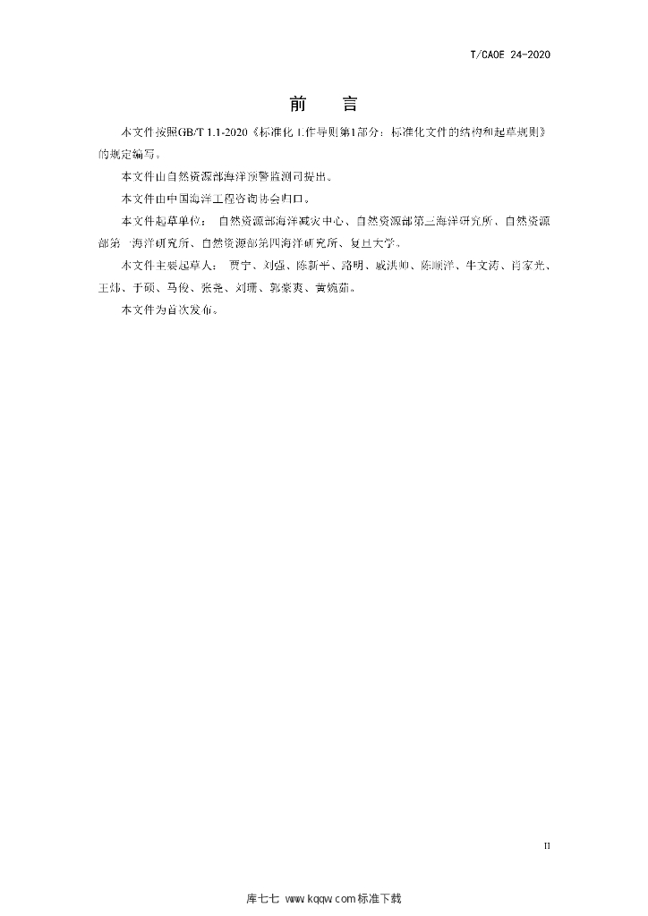 T/CAOE 24-2020 标准预览