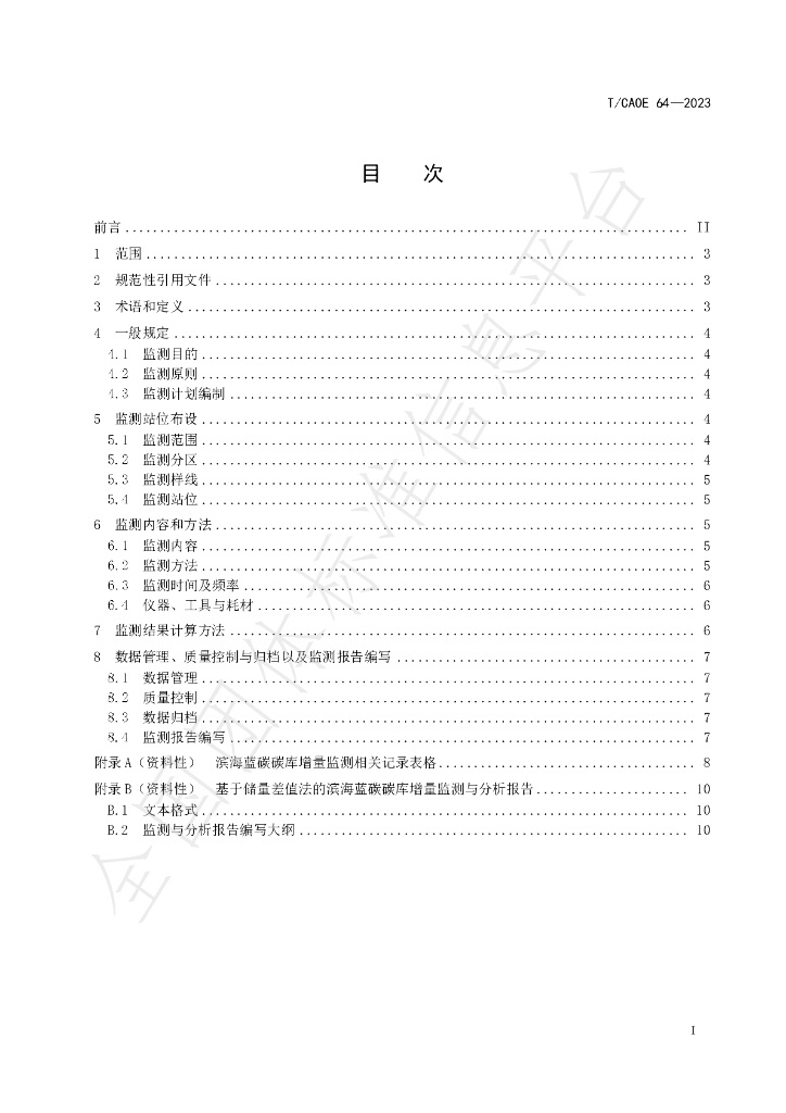 T/CAOE 64-2023 标准预览
