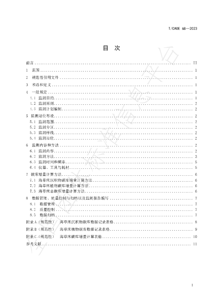 T/CAOE 68-2023 标准预览