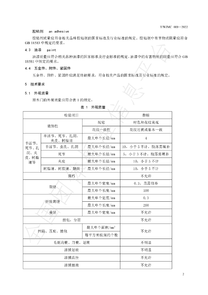 T/WJMC 009-2022 标准预览