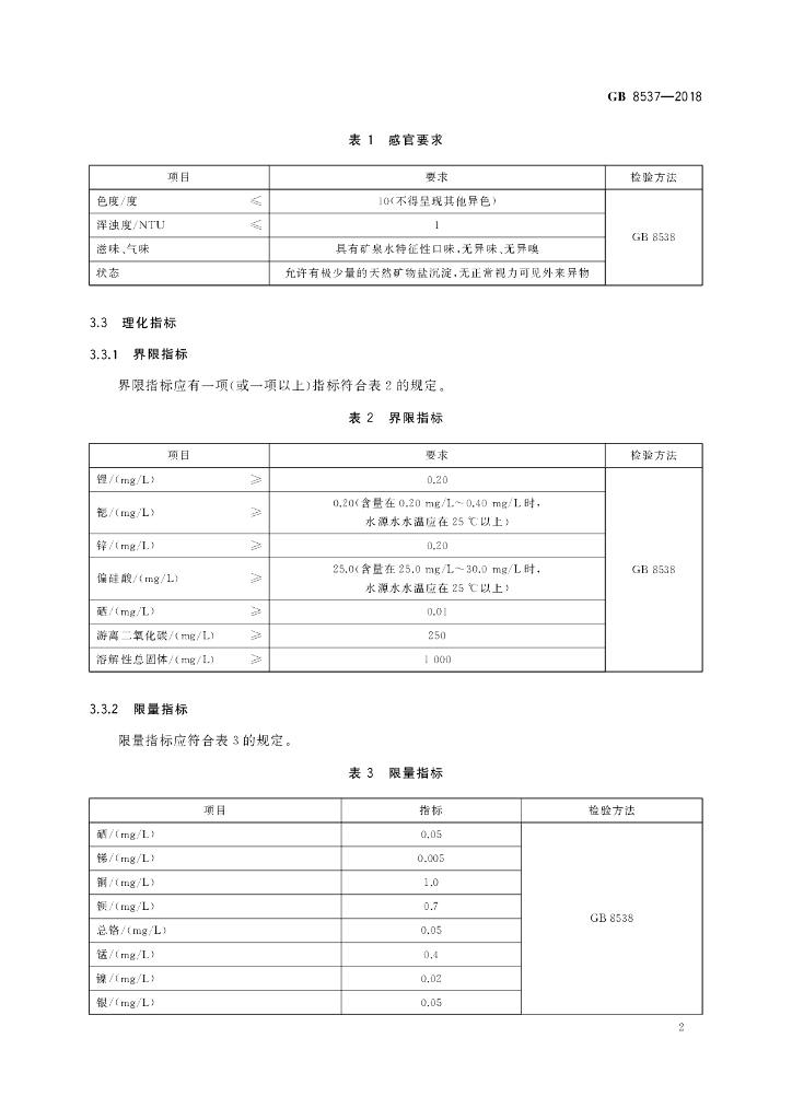 GB 8537-2018 标准预览