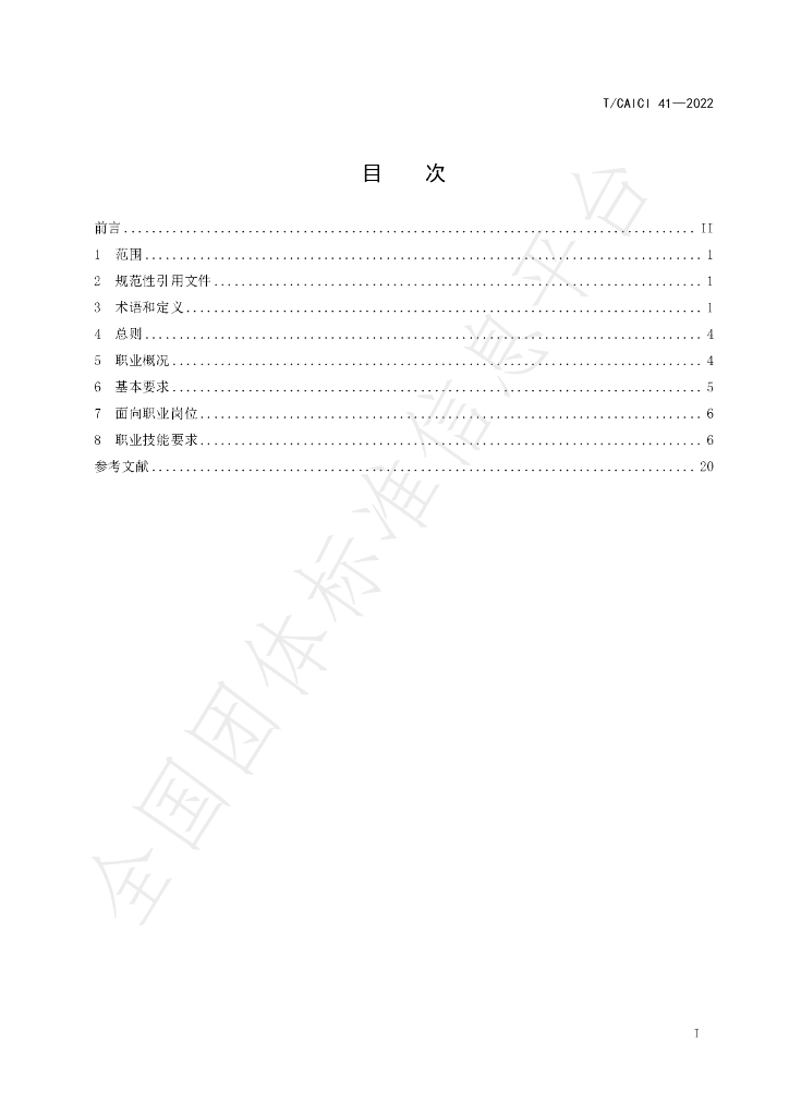 T/CAICI 41-2022 标准预览