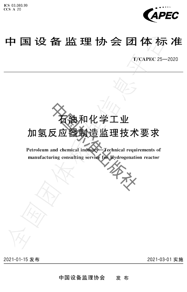 T/CAPEC 25-2020 标准预览