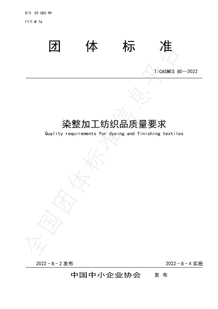 T/CASMES 80-2022 标准预览