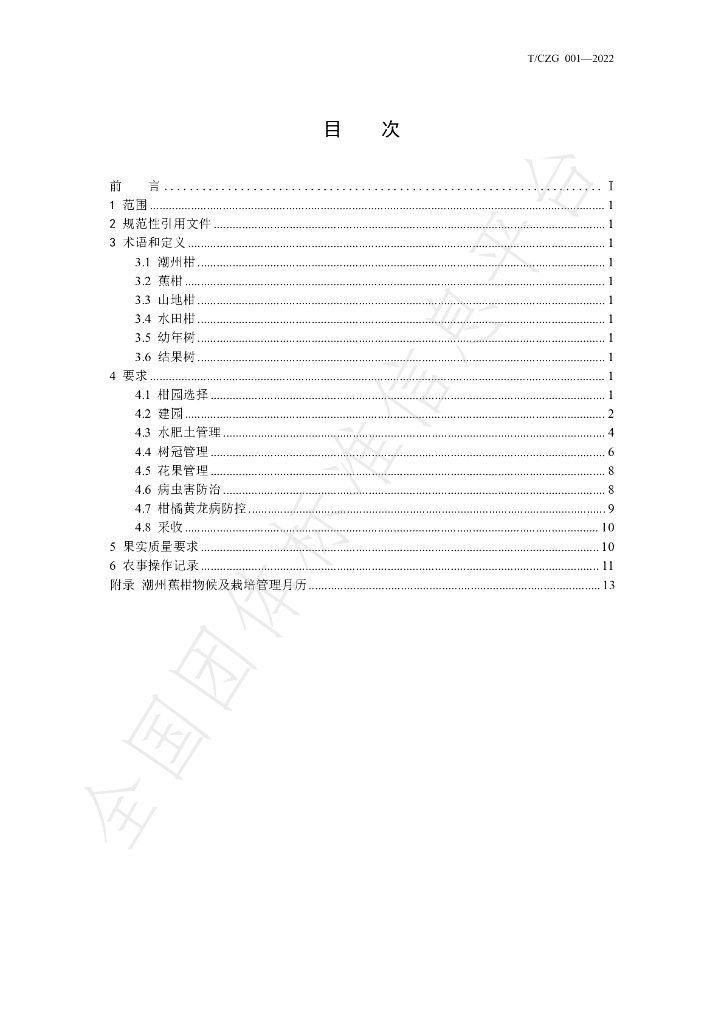 T/CZG 001-2022 标准预览