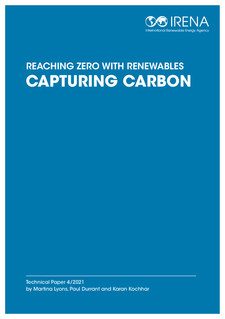 国际可再生能源署IRENA：可再生能源助力<em>碳中和</em>：碳捕集（英文版） 海报