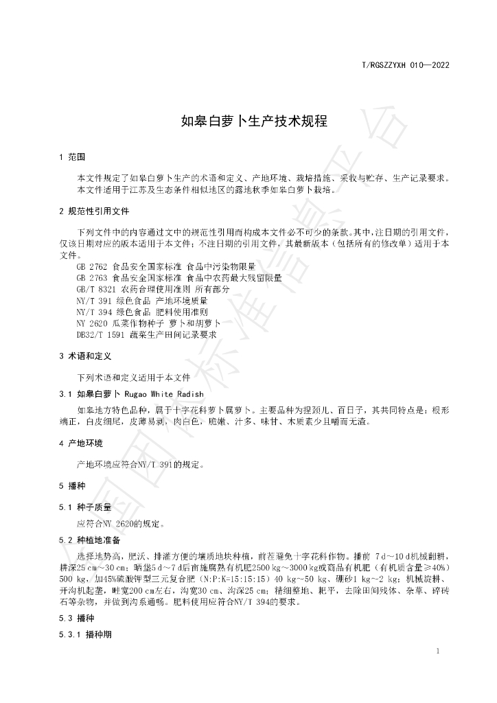T/RGSZZYXH 010-2022 标准预览